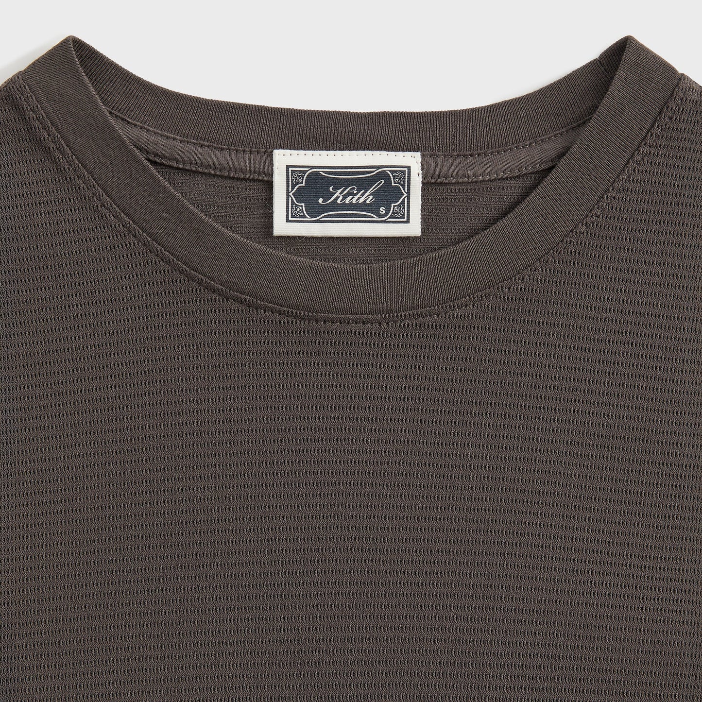 Men Kith Kith Pointelle Mesh Short Sleeve Heathrow Tee - Cacao