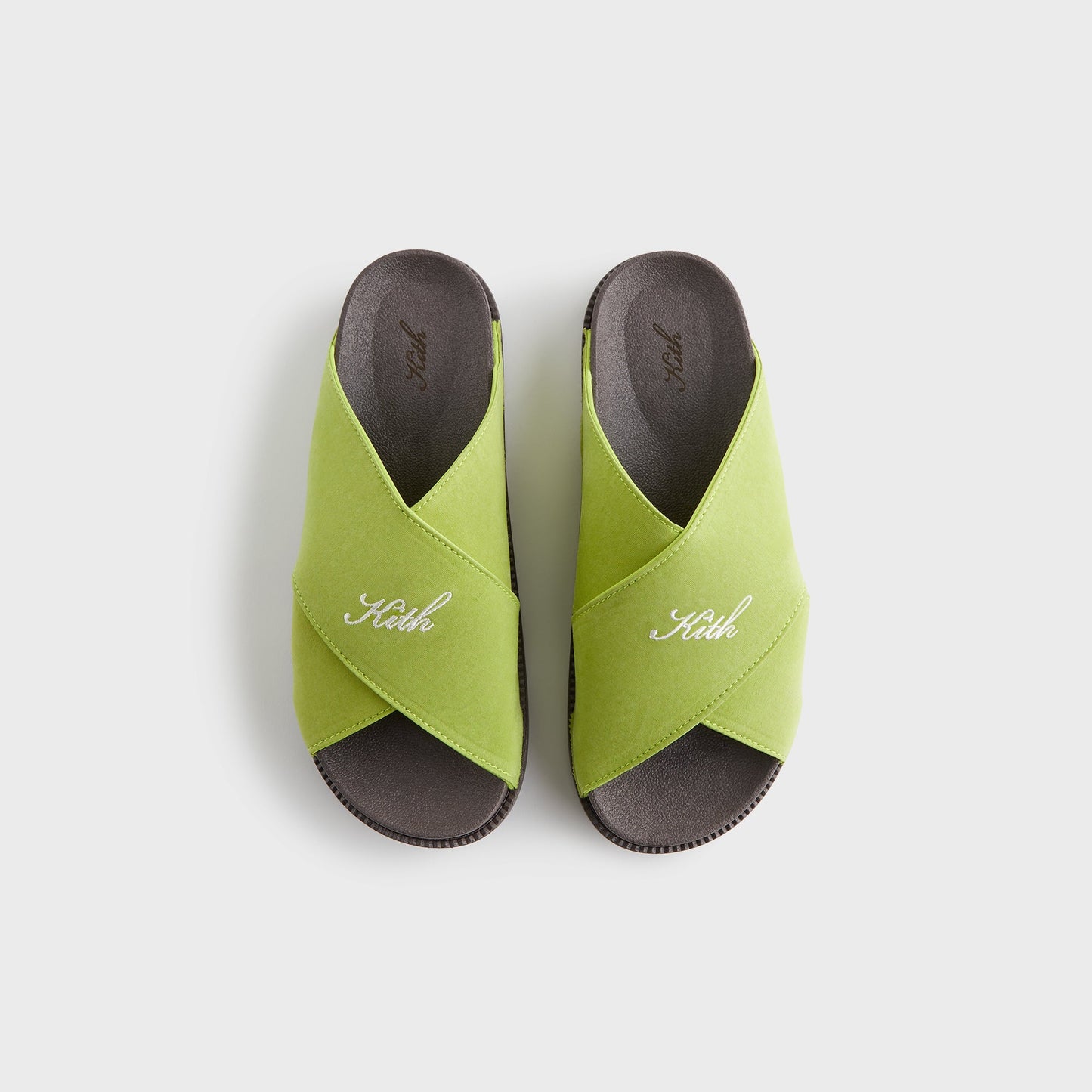 Women Kith Kith Women Criss Cross Slides - Pistachio