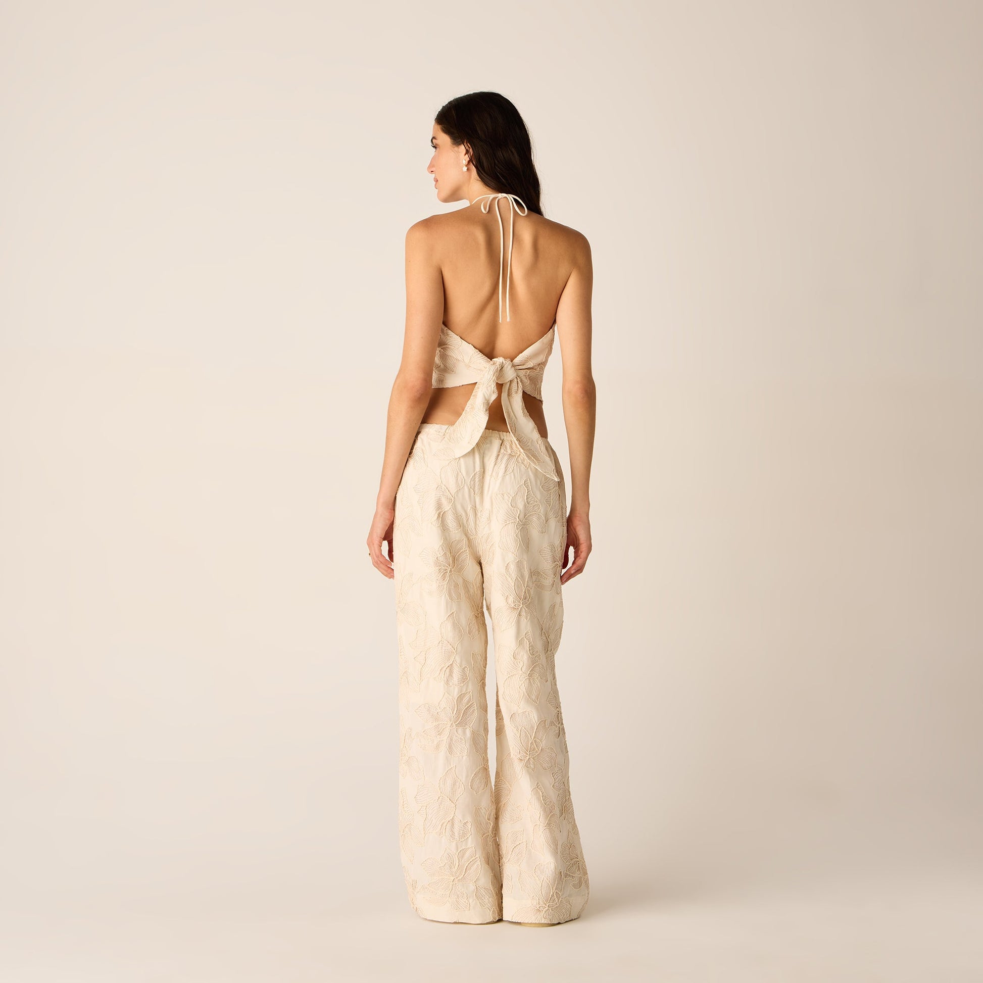 Women Kith Kith Women Ida II Floral Embroidered Pant - Sandrift