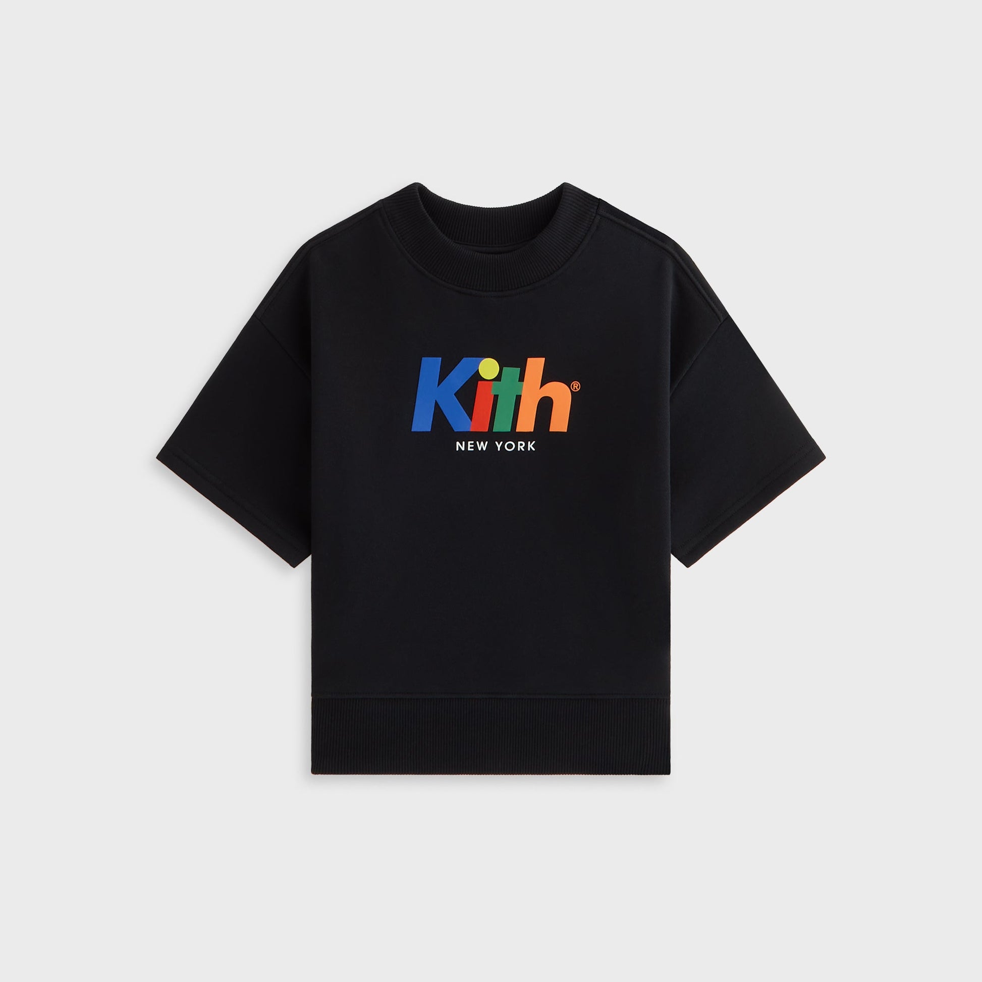 Kids Kith Kith Kids Nelson Short Sleeve Crewneck - Black