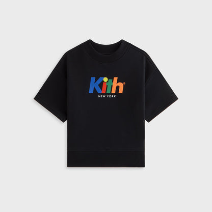 Kids Kith Kith Kids Nelson Short Sleeve Crewneck - Black