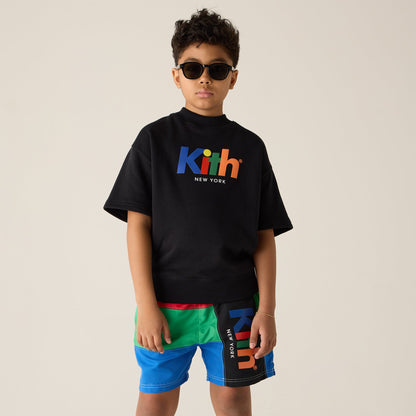 Kids Kith Kith Kids Nelson Short Sleeve Crewneck - Black