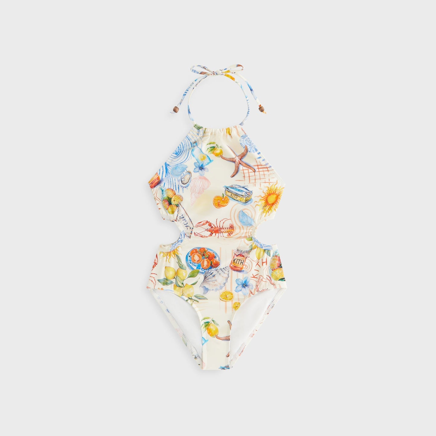 Kids Kith Kith Kids Summer Picnic Maya One-Piece Swim Suit - Sandrift