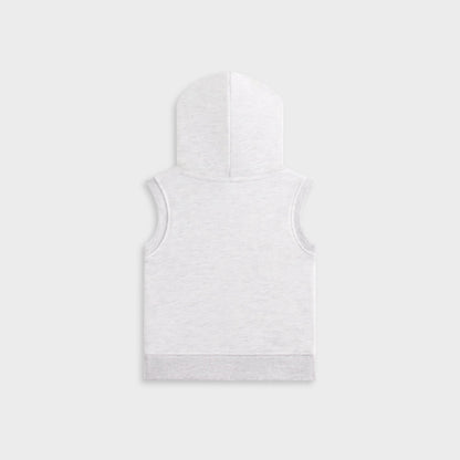 Kids Kith Kith Baby Pathways Sleeveless Hoodie - Light Heather Grey