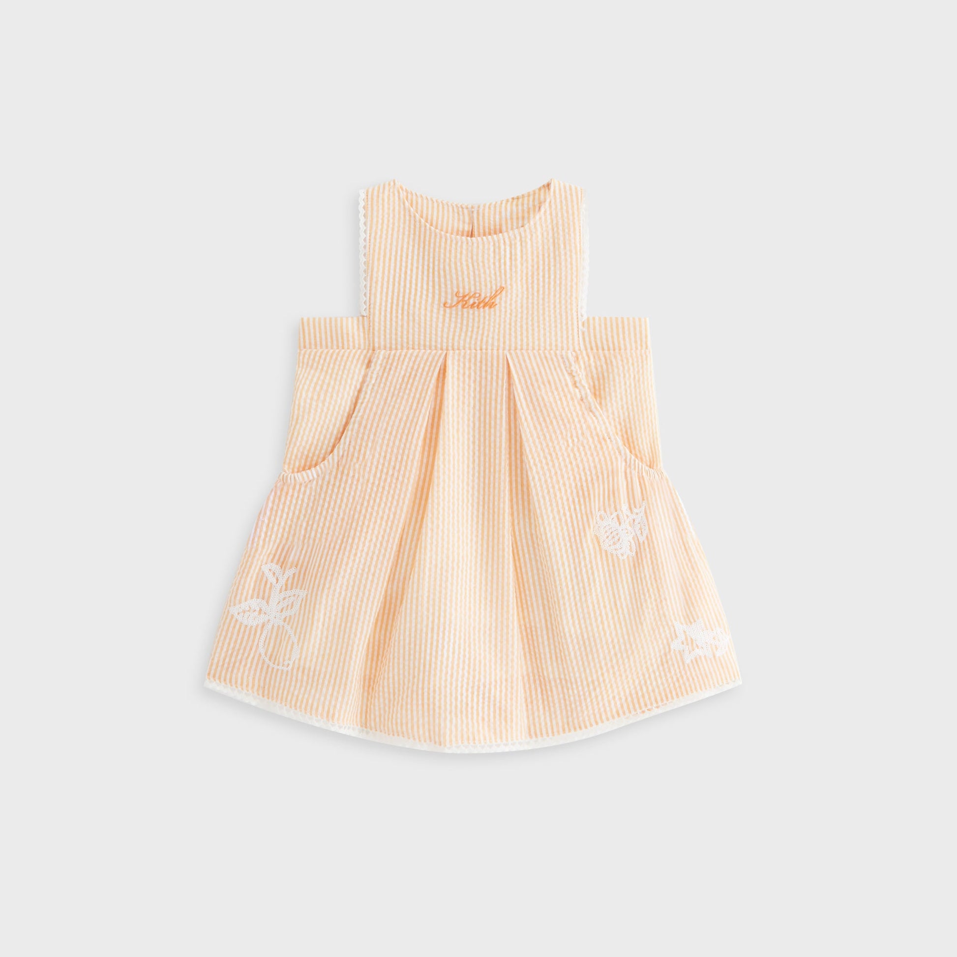 Kids Kith Kith Baby Seersucker Ainsley Dress - Calcite