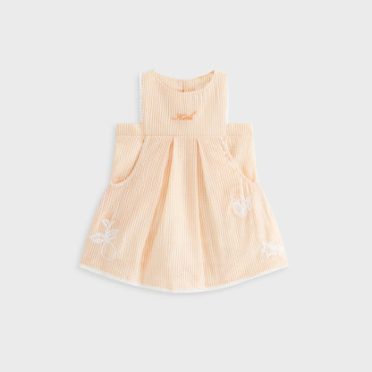 Kids Kith Kith Baby Seersucker Ainsley Dress - Calcite
