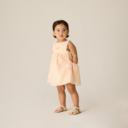 Kids Kith Kith Baby Seersucker Ainsley Dress - Calcite