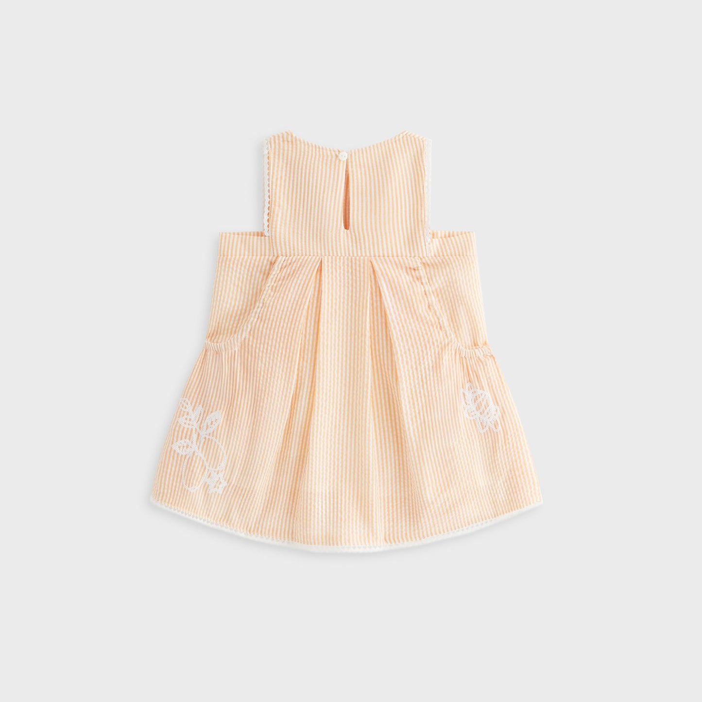 Kids Kith Kith Baby Seersucker Ainsley Dress - Calcite