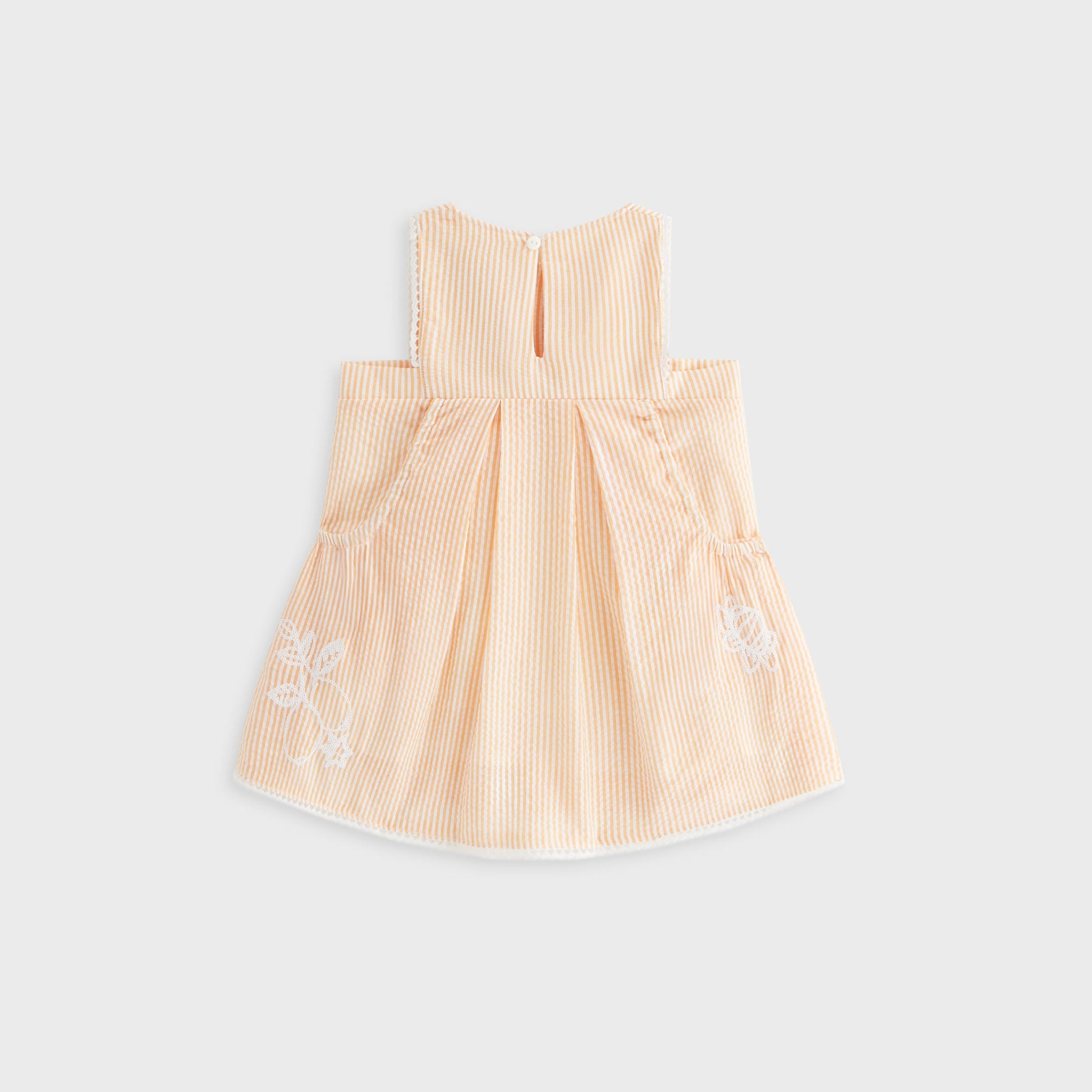 Kids Kith Kith Baby Seersucker Ainsley Dress - Calcite