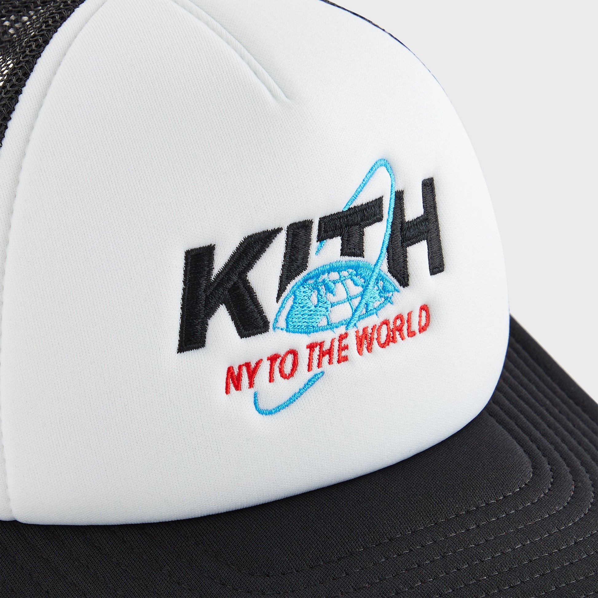Kids Kith Kith Kids New York to the World Unisphere Trucker Hat - Black