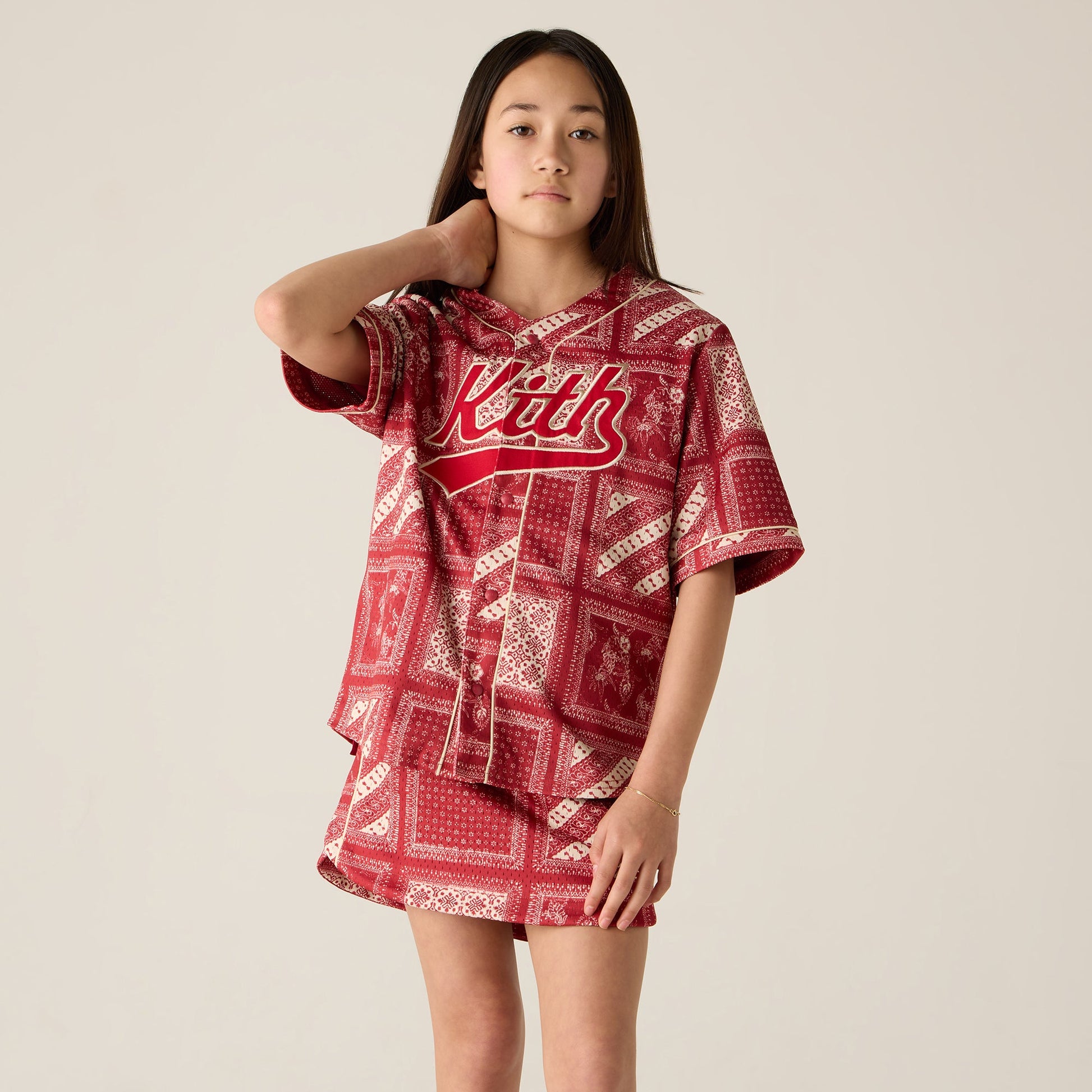 Kids Kith Kith Kids Baseball Mesh Shirt - Bitters