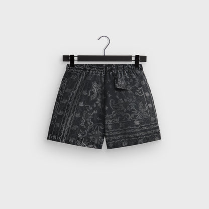 Men Kith Kith Panelled Bandana Ashton Swim Short - Black