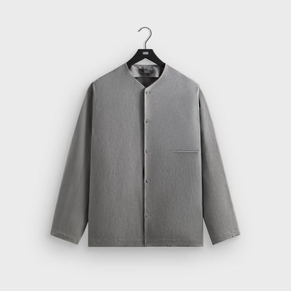 Men Kith Kith Cupro Linen Caelen Shirt - Fin