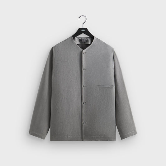 Men Kith Kith Cupro Linen Caelen Shirt - Fin