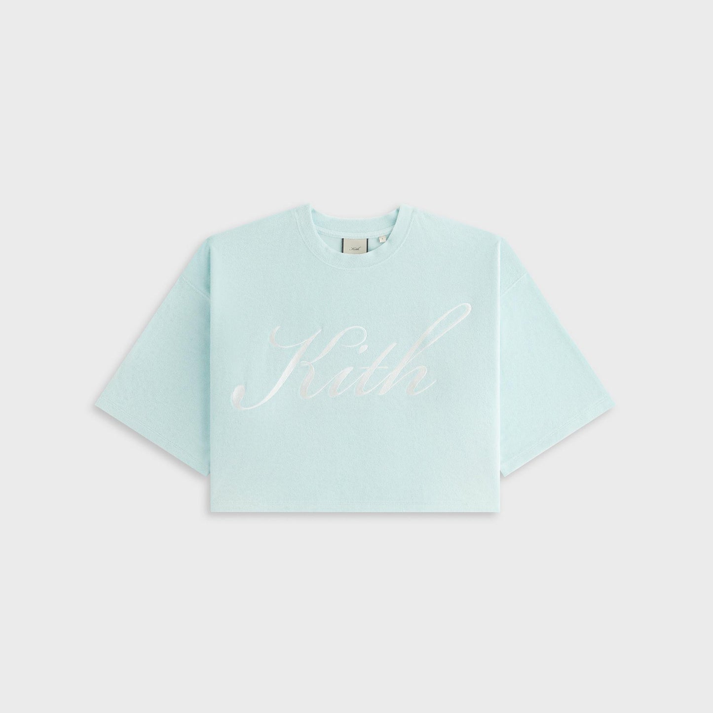 Women Kith Kith Women Min Towel Terry Cropped Tee - Helium
