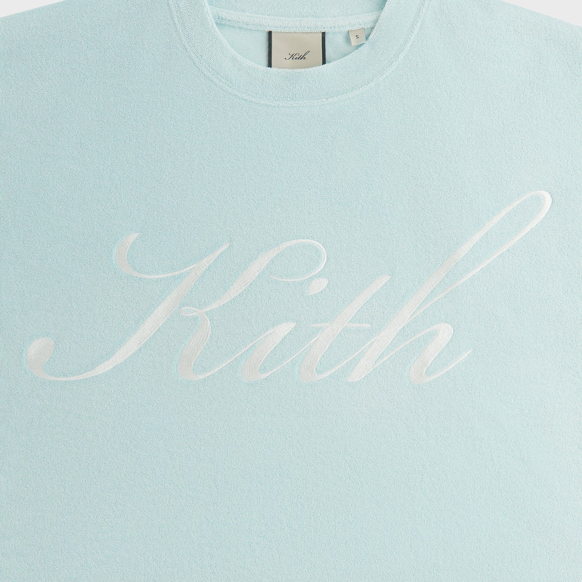 Women Kith Kith Women Min Towel Terry Cropped Tee - Helium