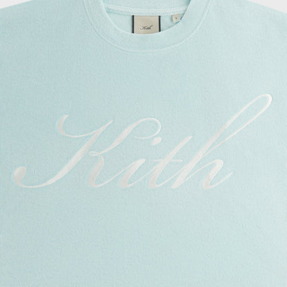 Women Kith Kith Women Min Towel Terry Cropped Tee - Helium