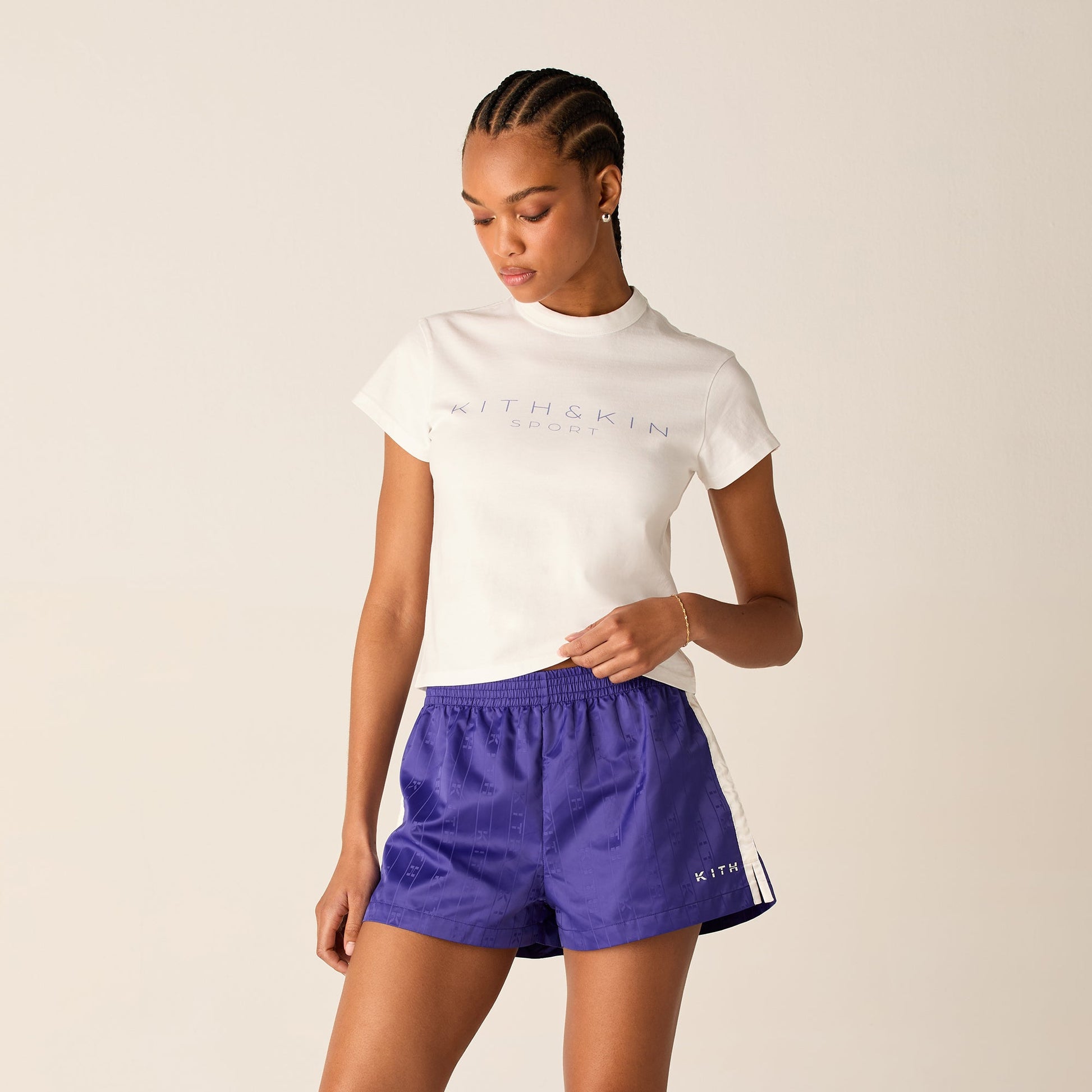 Women Kith Kith Women Mulberry Vintage Kith & Kin Sport Tee - White