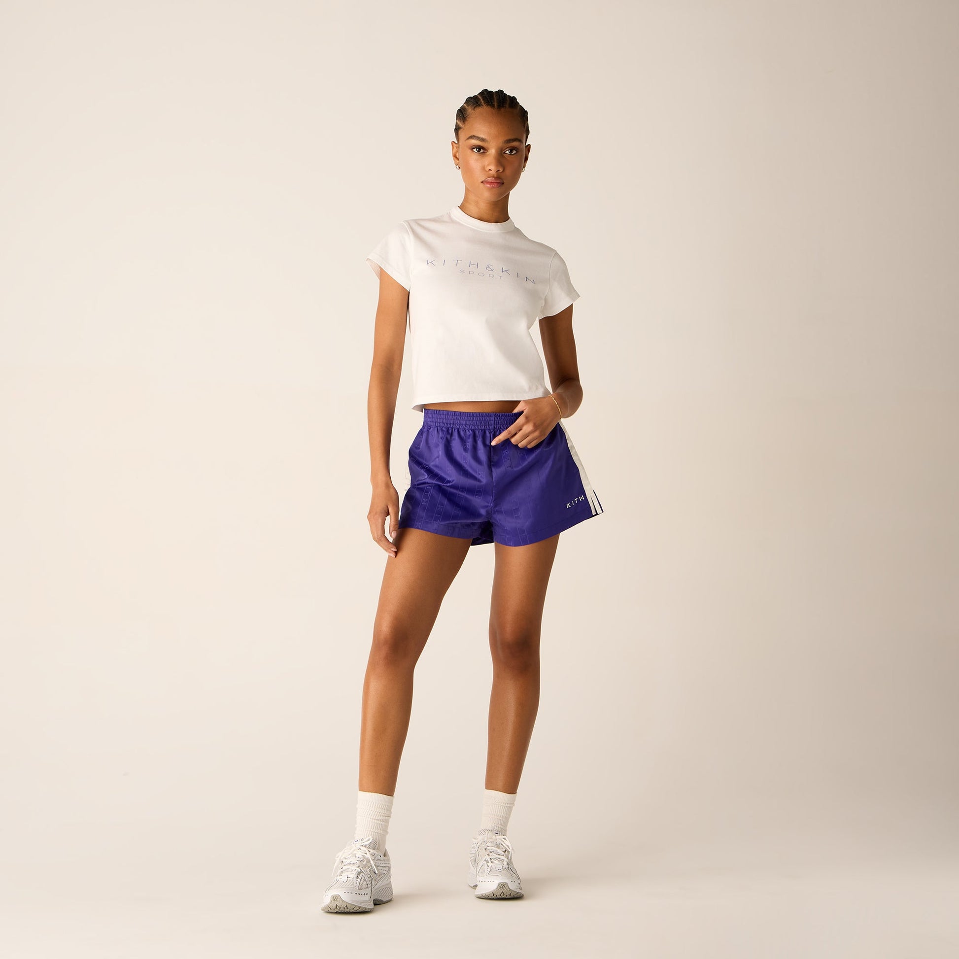 Women Kith Kith Women Mulberry Vintage Kith & Kin Sport Tee - White
