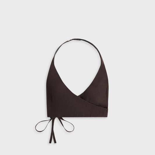 Women Kith Kith Women Shir Crest Satin Wrap Vest - Incognito