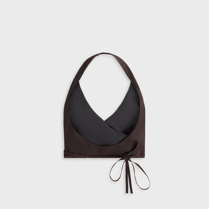 Women Kith Kith Women Shir Crest Satin Wrap Vest - Incognito