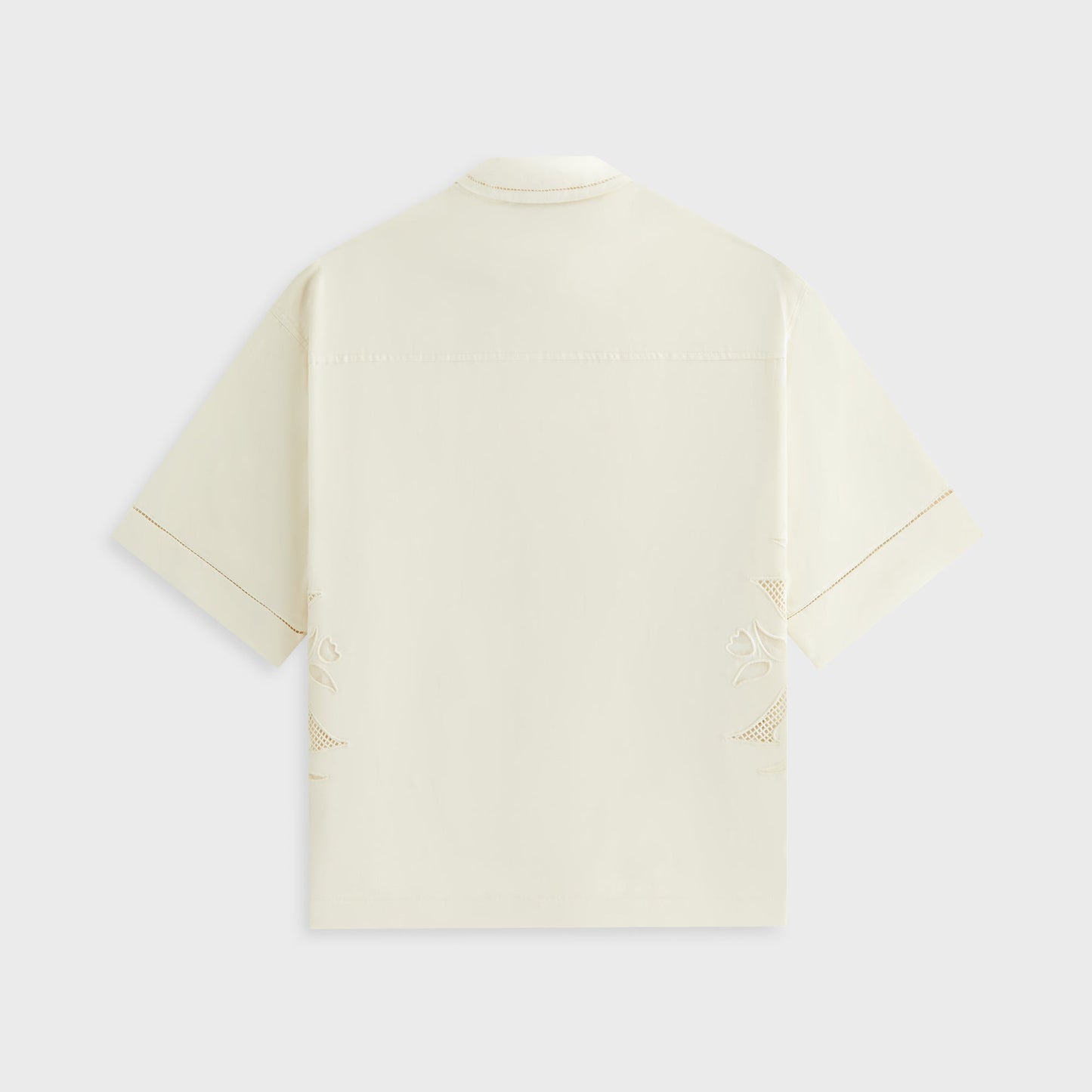 Women Kith Kith Women Mari Broderie Crest Shirt - Waffle