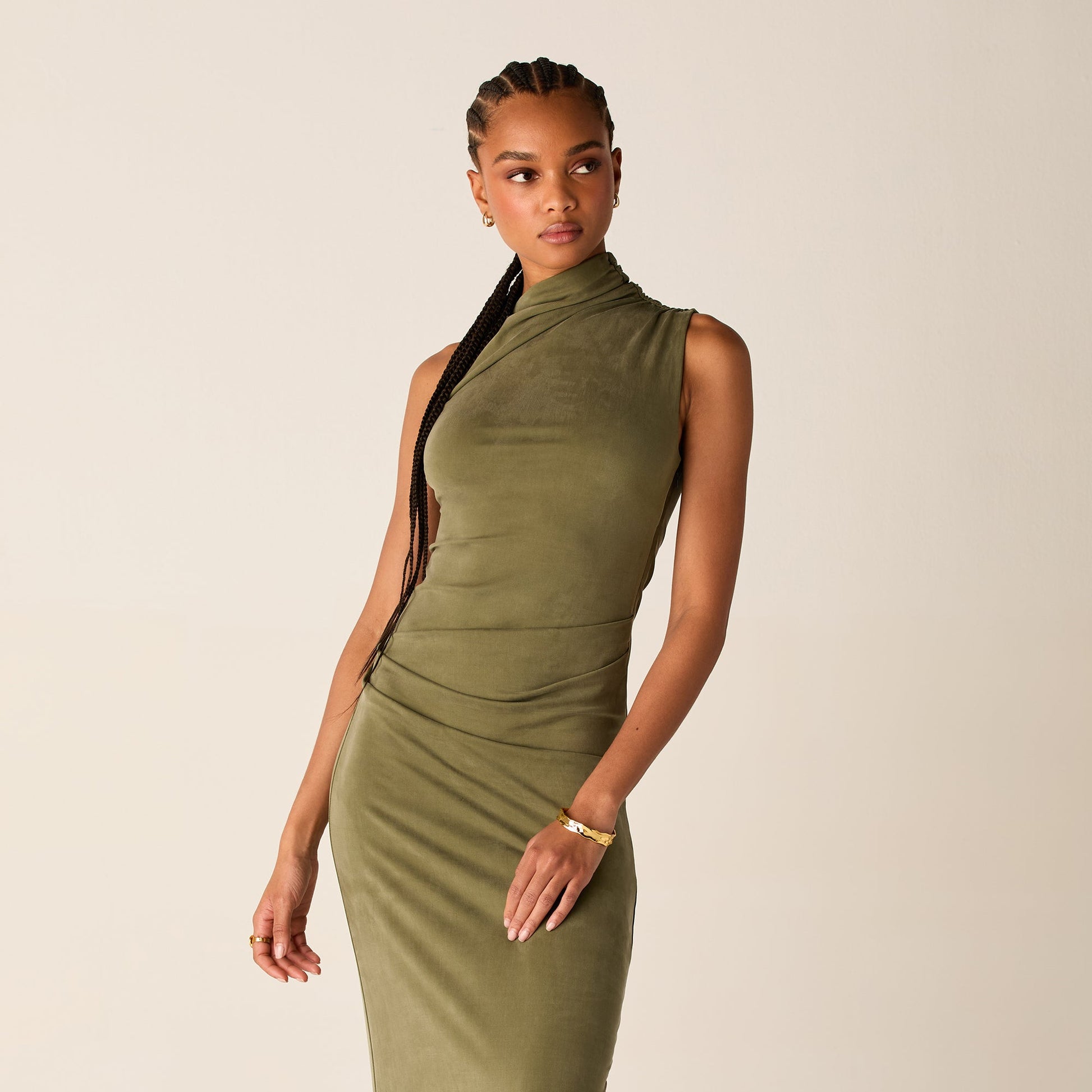 Women Kith Kith Women Delphi Draped Sueded Gown - Canopy