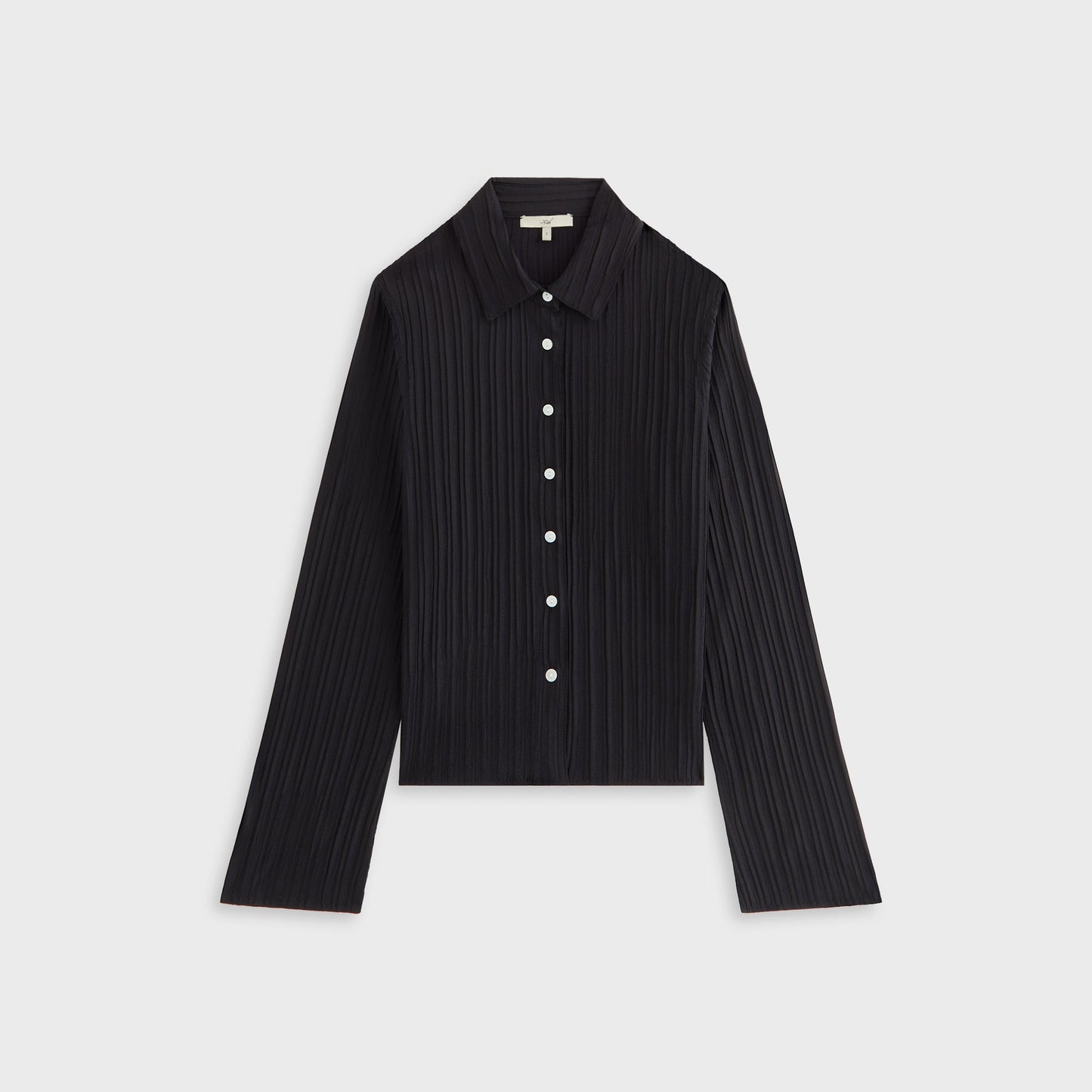 Women Kith Kith Women Elvira Plisse Button Down Shirt - Ink
