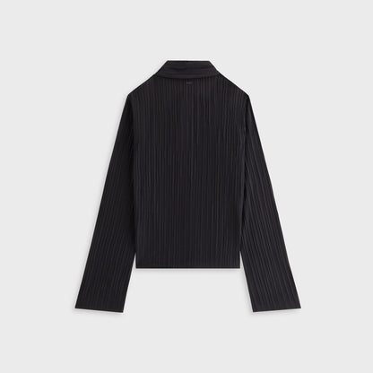 Women Kith Kith Women Elvira Plisse Button Down Shirt - Ink