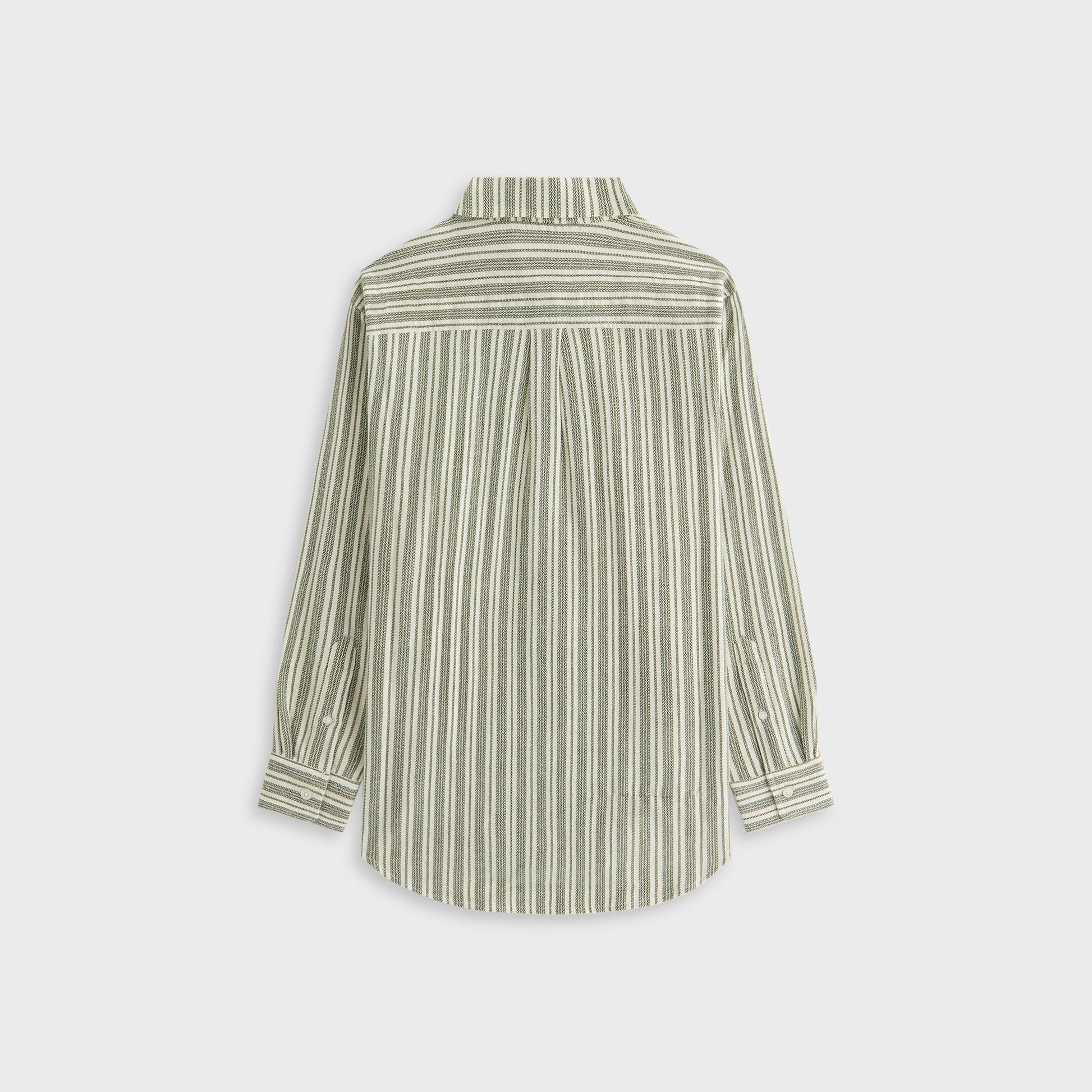 Women Kith Kith Women Ora II Dobby Stripe Shirt - Turf