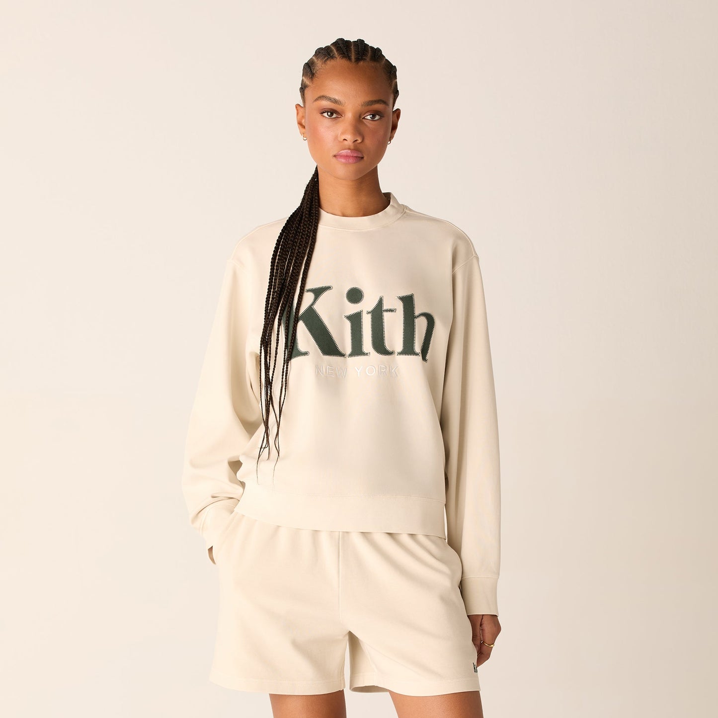 Women Kith Kith Women Asher New York Crewneck - Veil