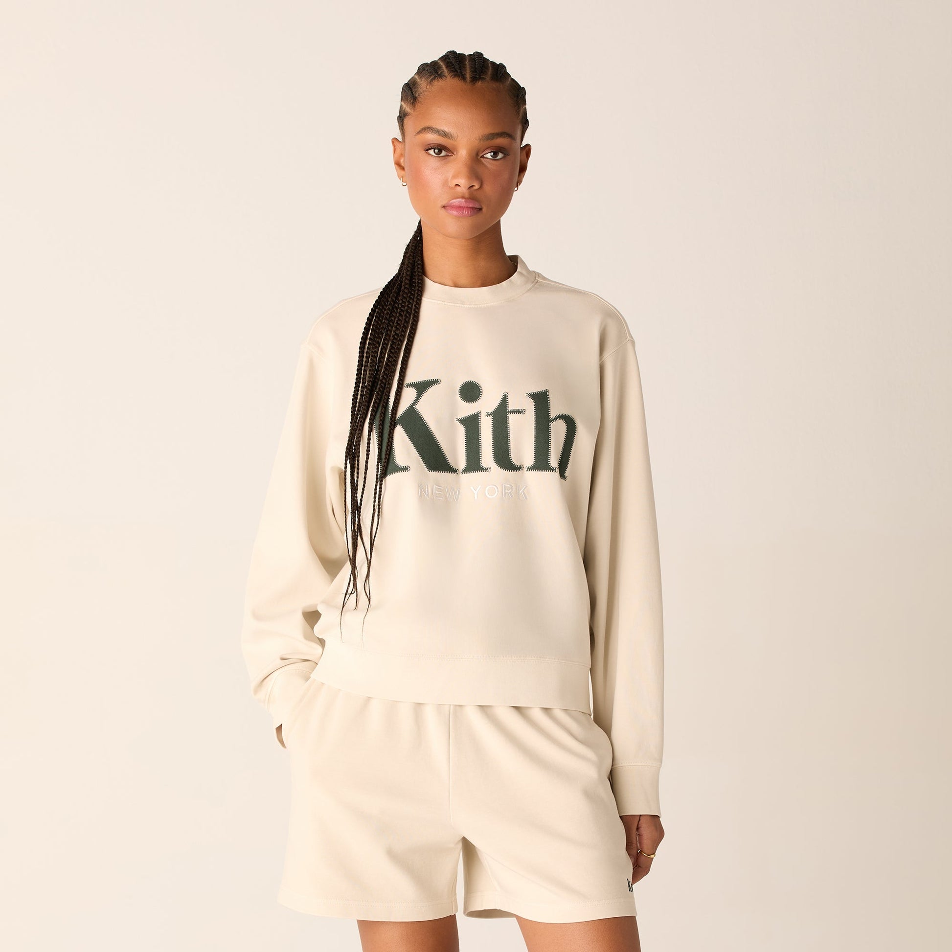 Women Kith Kith Women Asher New York Crewneck - Veil