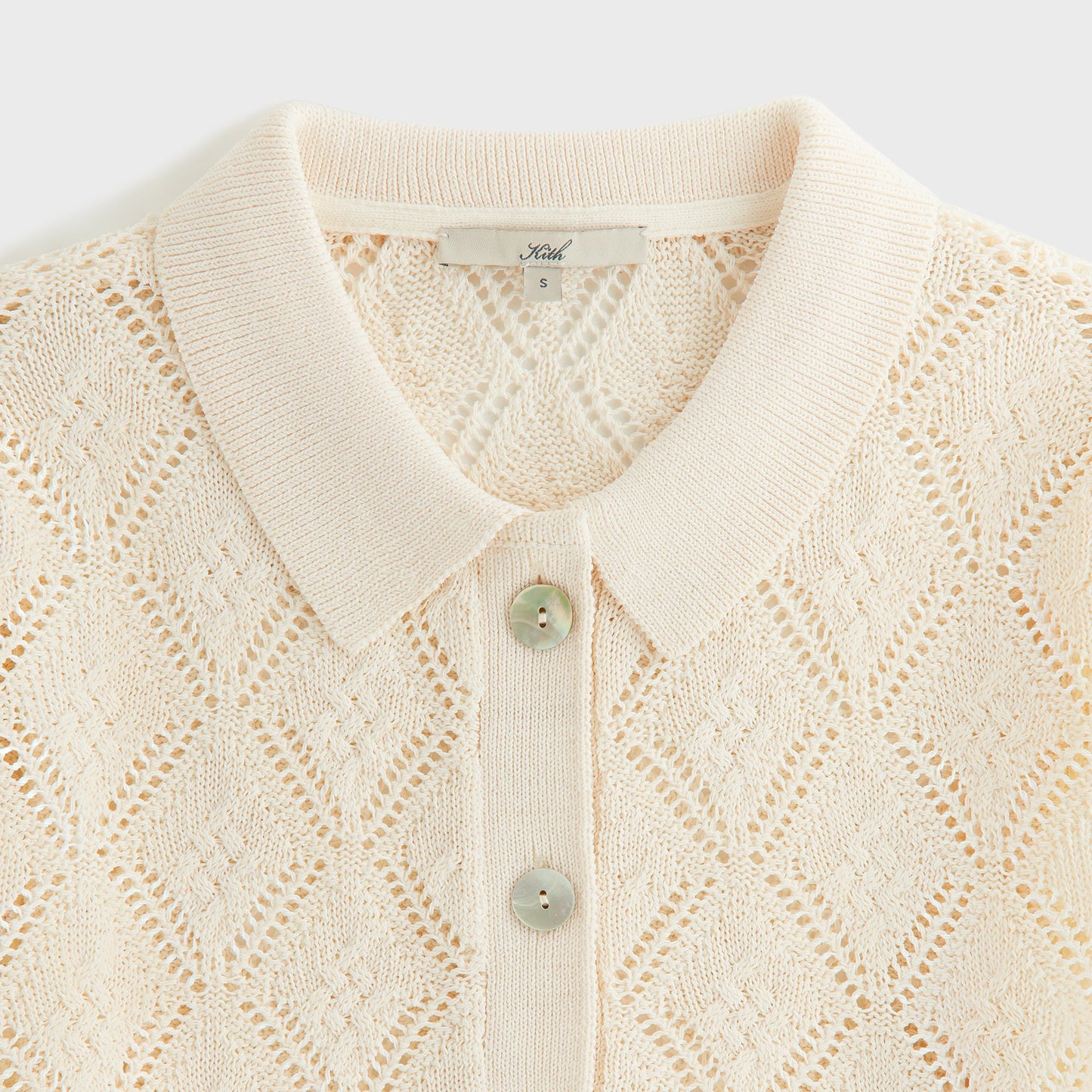 Women Kith Kith Women Tori Crochet Knit Top - Silk