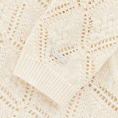 Women Kith Kith Women Tori Crochet Knit Top - Silk