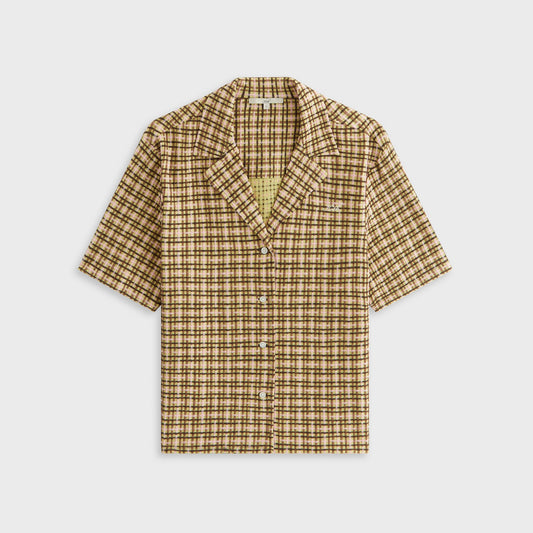 Women Kith Kith Women Elena II Bubble Check Shirt - Protea