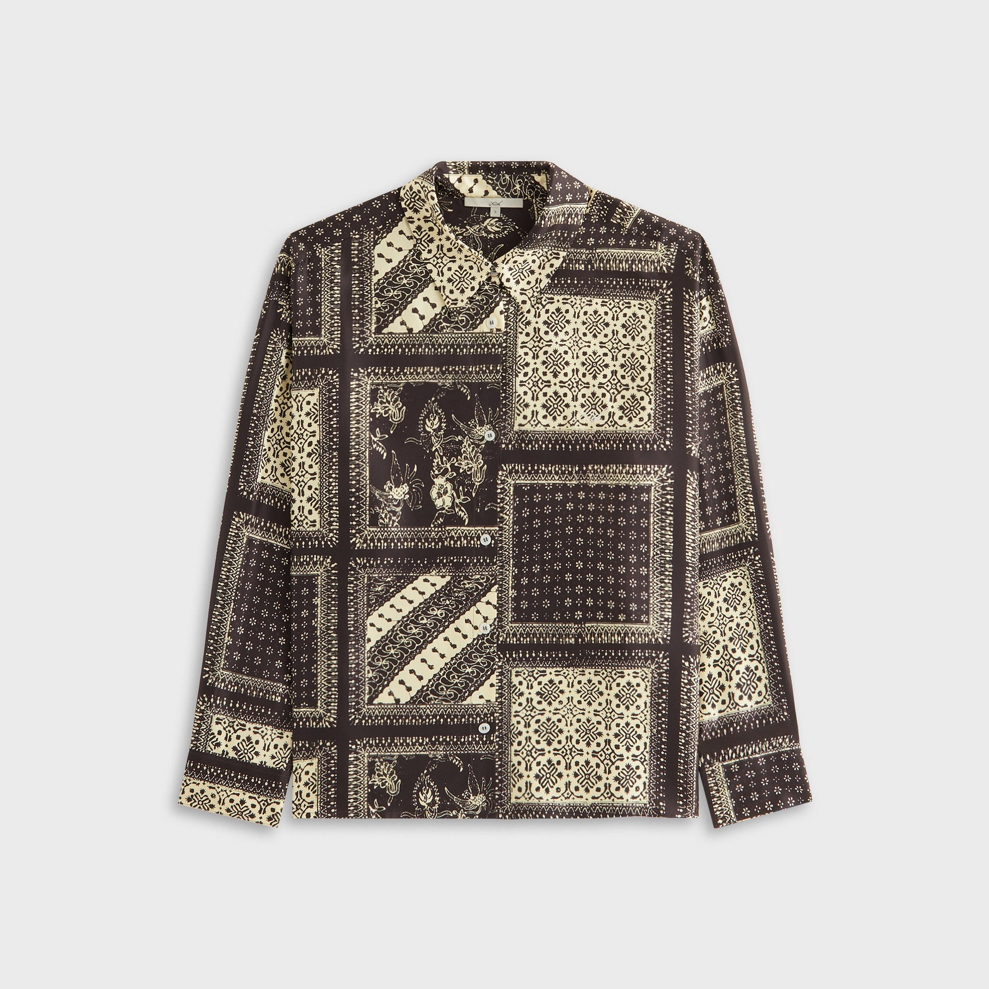 Women Kith Kith Women Siena Batik Block Print Shirt - Incognito
