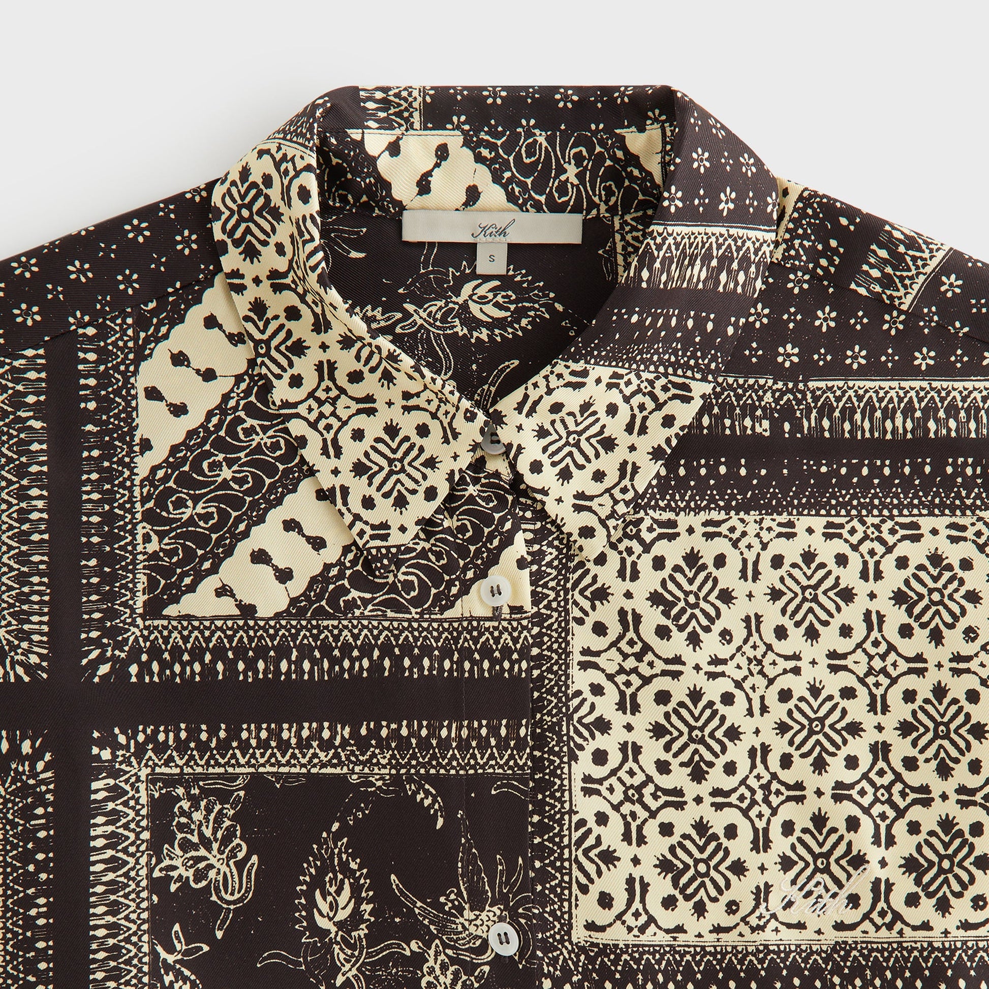 Women Kith Kith Women Siena Batik Block Print Shirt - Incognito
