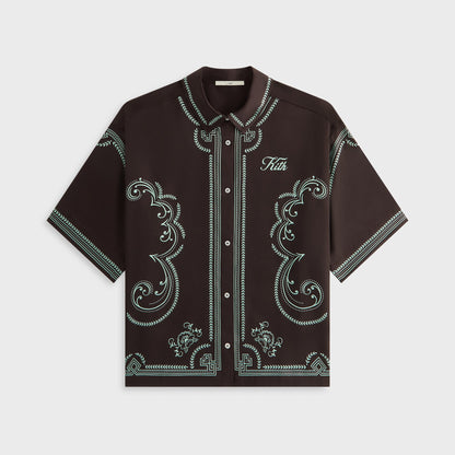 Women Kith Kith Women Mari Medallion Shirt - Incognito