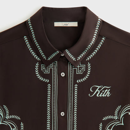 Women Kith Kith Women Mari Medallion Shirt - Incognito