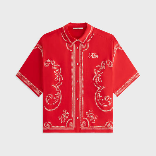Women Kith Kith Women Mari Medallion Shirt - Fame