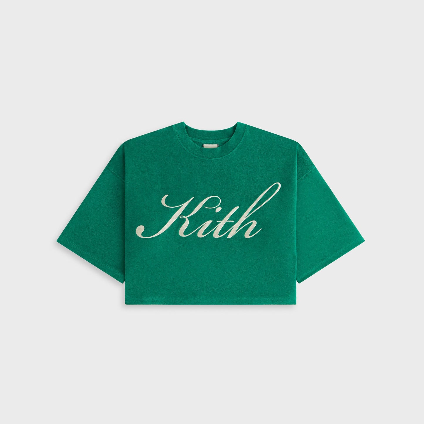 Women Kith Kith Women Min Towel Terry Cropped Tee - Newt