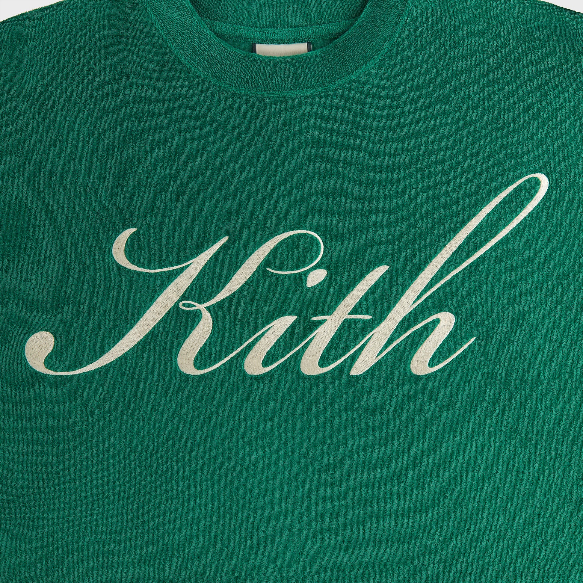 Women Kith Kith Women Min Towel Terry Cropped Tee - Newt