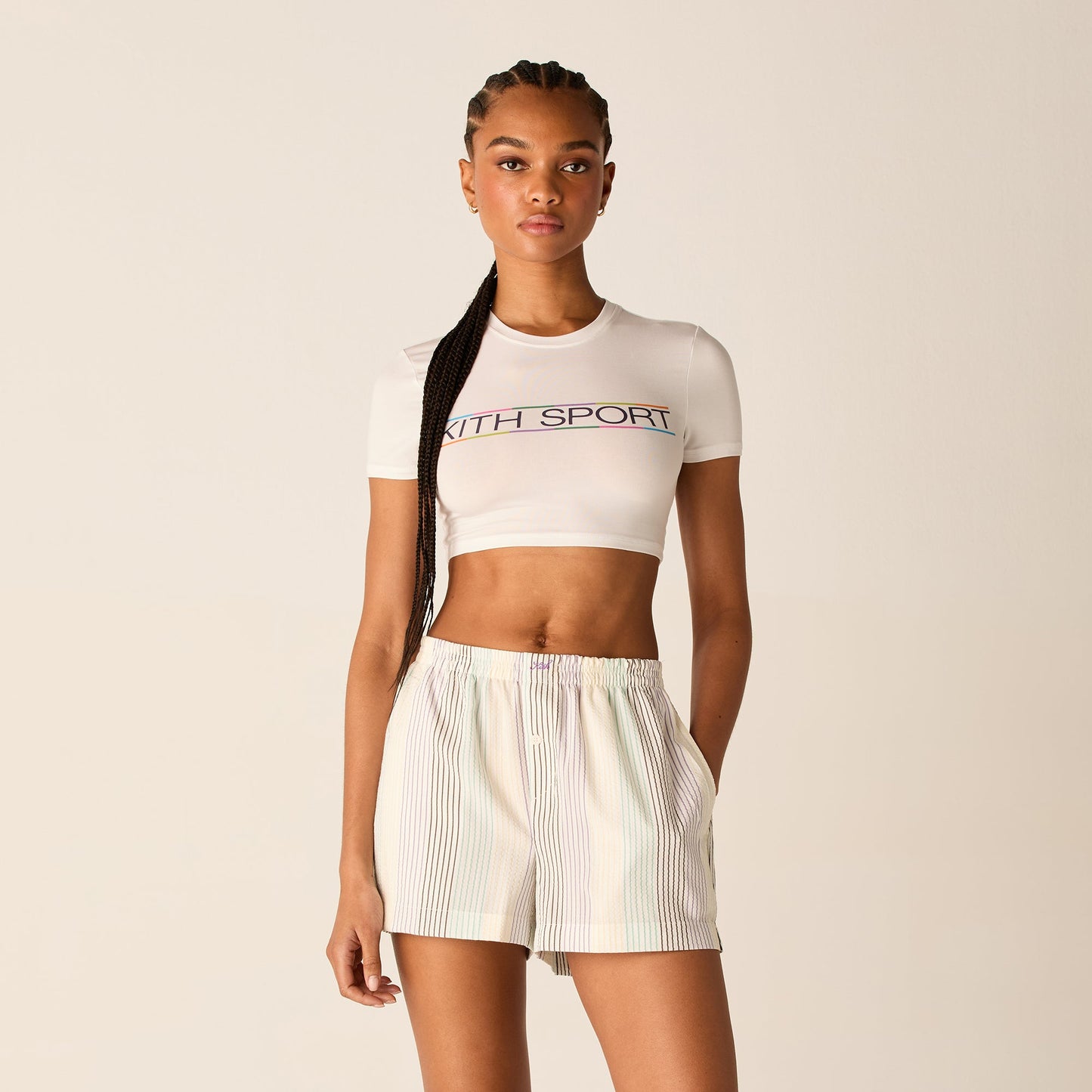 Women Kith Kith Women Misha Multi Sport Logo Tee - White