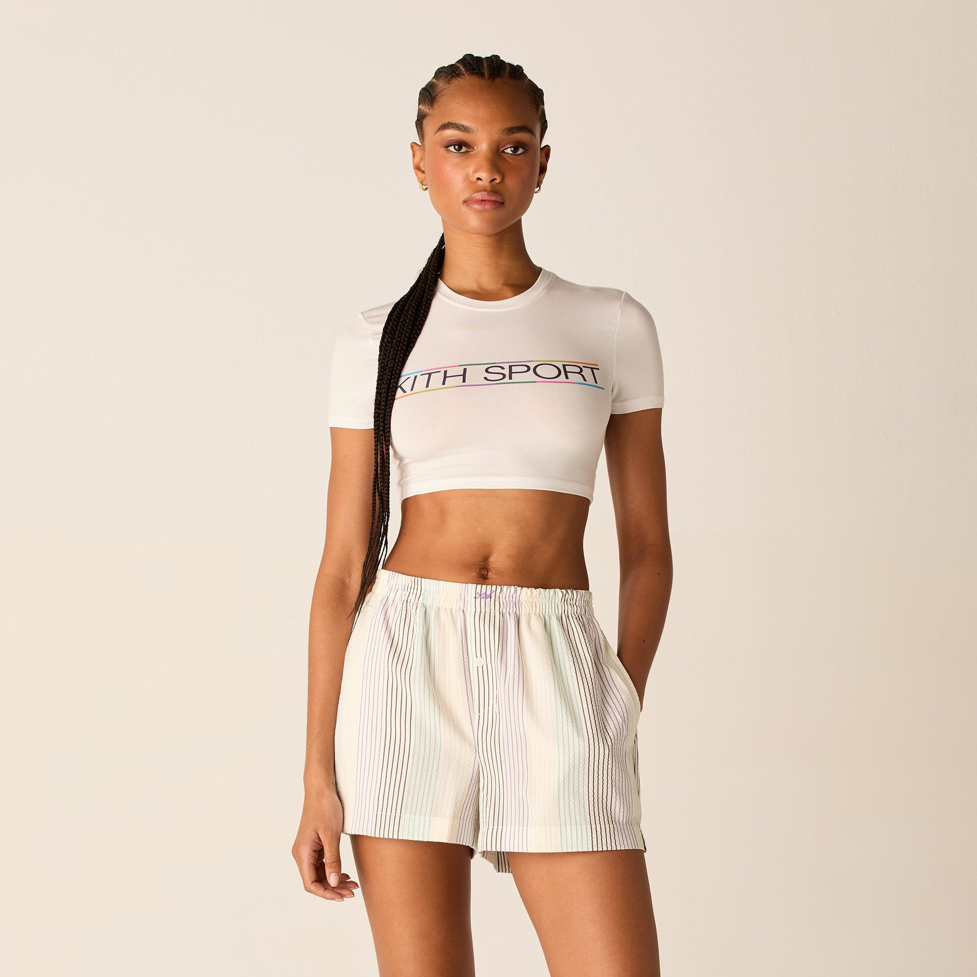 Women Kith Kith Women Misha Multi Sport Logo Tee - White
