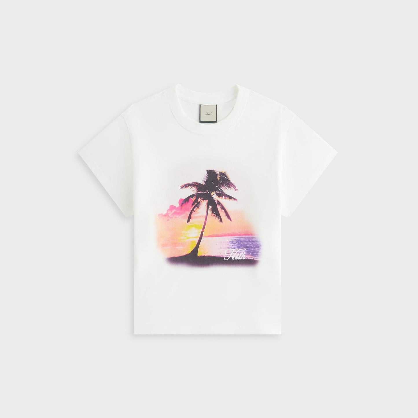 Women Kith Kith Women Sunset Palm Mulberry Vintage Tee - White