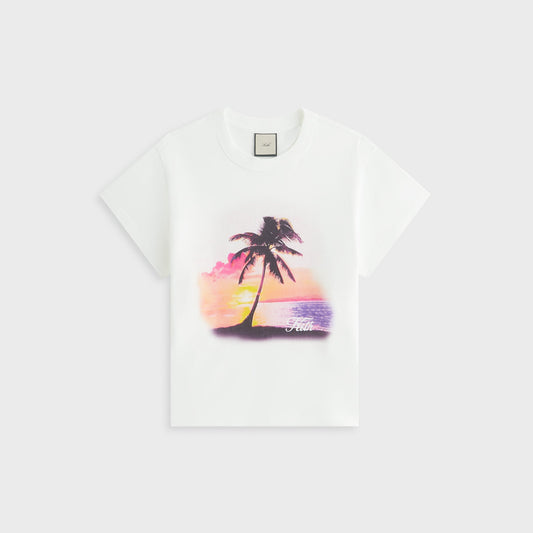 Women Kith Kith Women Sunset Palm Mulberry Vintage Tee - White