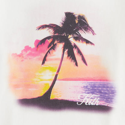 Women Kith Kith Women Sunset Palm Mulberry Vintage Tee - White