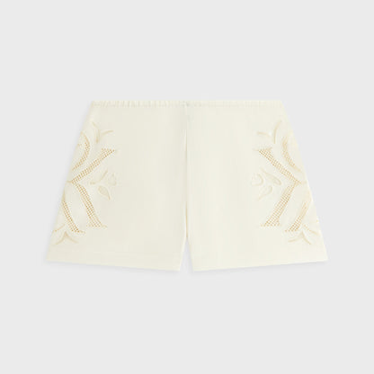 Women Kith Kith Women Thea II Broderie Crest Short - Waffle
