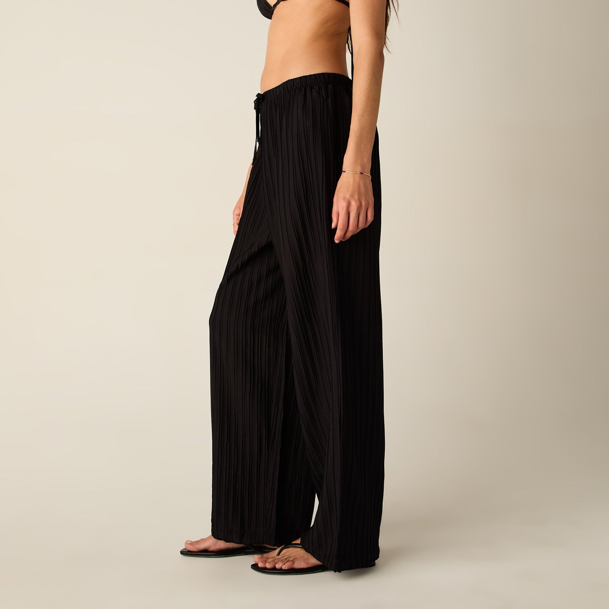 Women Kith Kith Women Kavi II Plisse Drawstring Pant - Ink