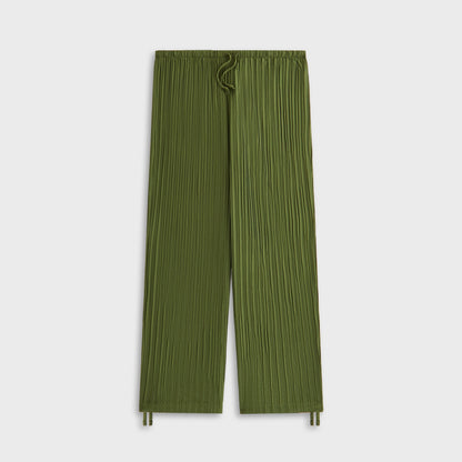 Women Kith Kith Women Kavi II Plisse Drawstring Pant - Kelp